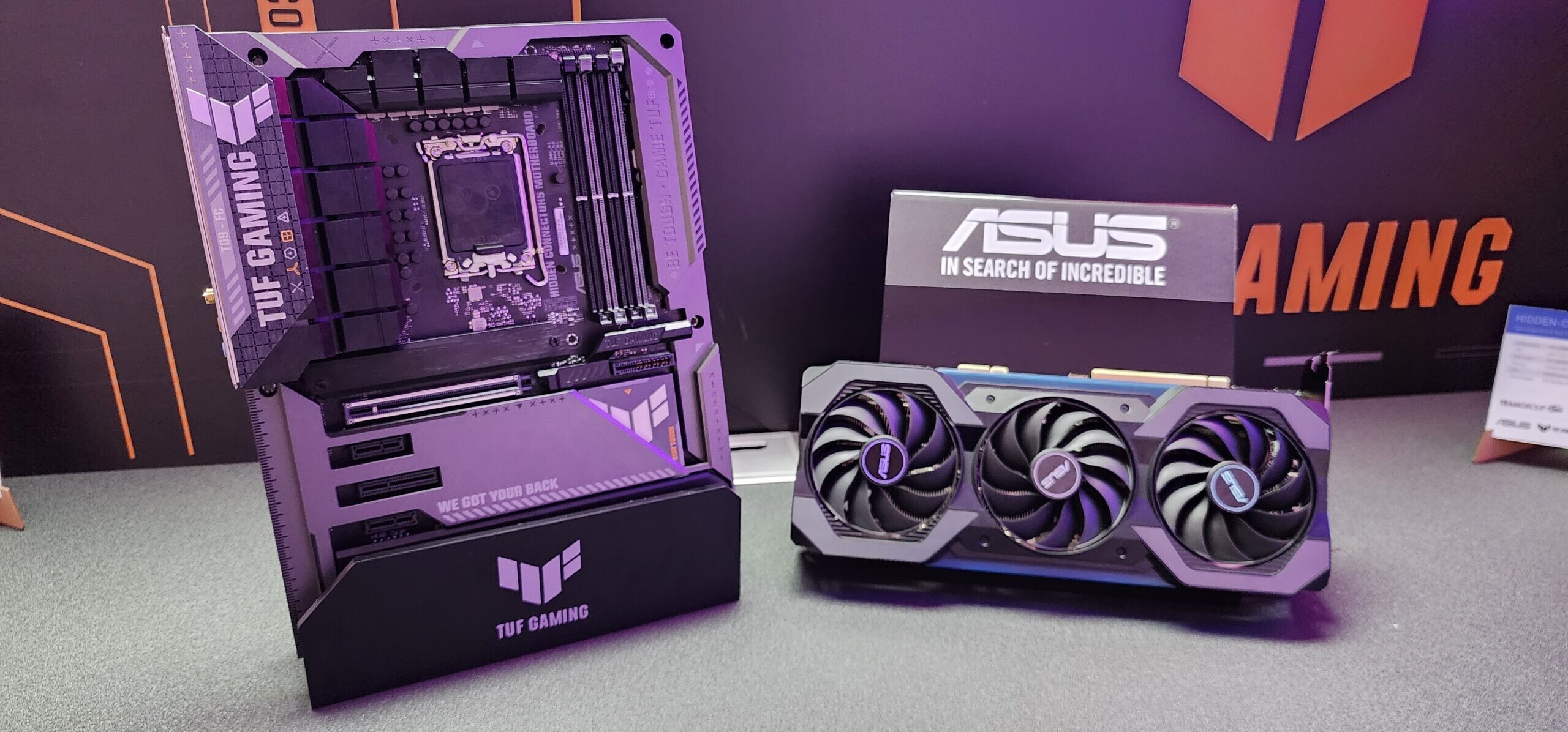 Without a power connector, ASUS displays a concept GeForce RTX 4070.