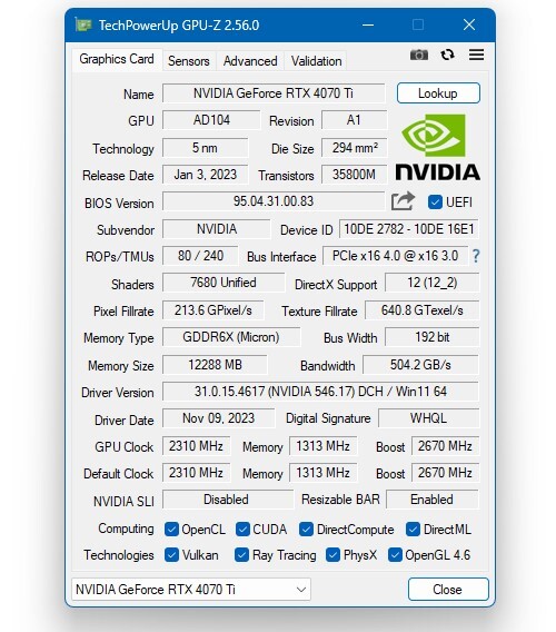 The release of TechPowerUp GPU-Z 2.56.0 has occurred.