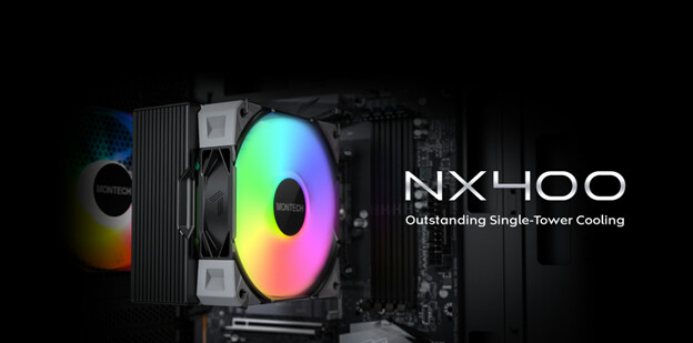 Montech introduces the high-performance NX400 Air CPU Cooler.