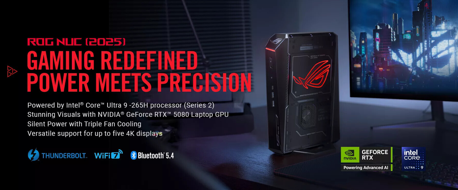 ASUS Republic of Gamers reveals the ROG NUC (2025) Gaming Mini PC.